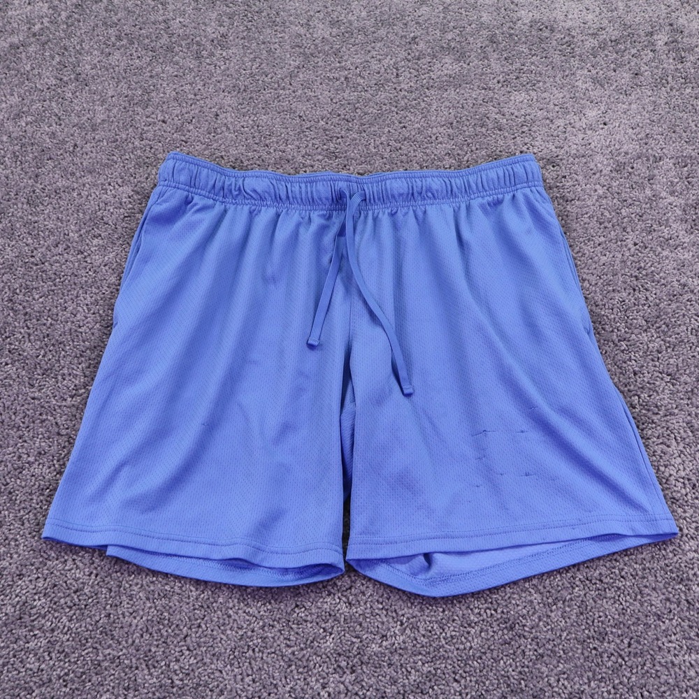 Athletic Works Mesh Shorts Mens Extra Large Blue Gym Workout Pockets Athletic